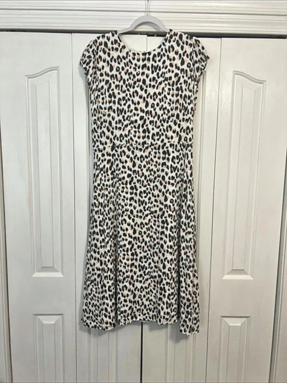 Leopard Print Midi Dress